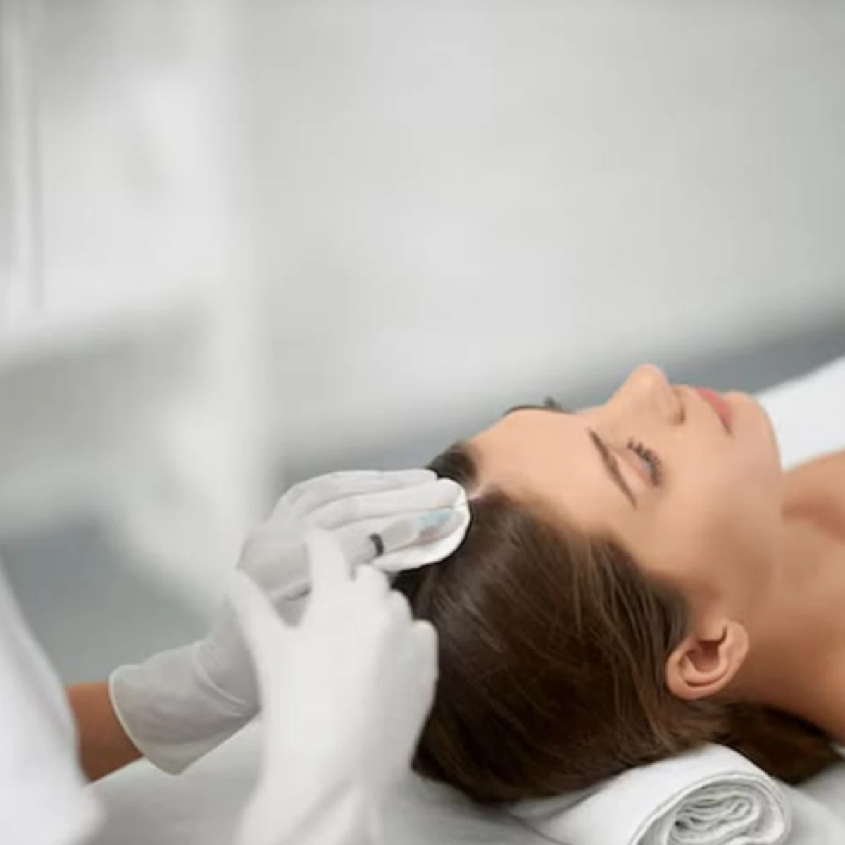 Stem cell treatment for face or hair